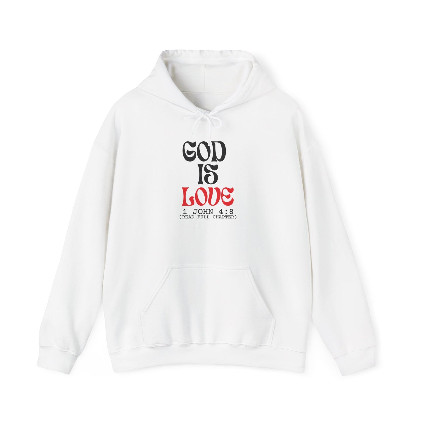 God Is Love Hoodie — 1 John 4:8 Faith Hoodie