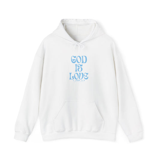 God Is Love Hoodie – Minimal Faith-Inspired Comfort (1 John 4:8)