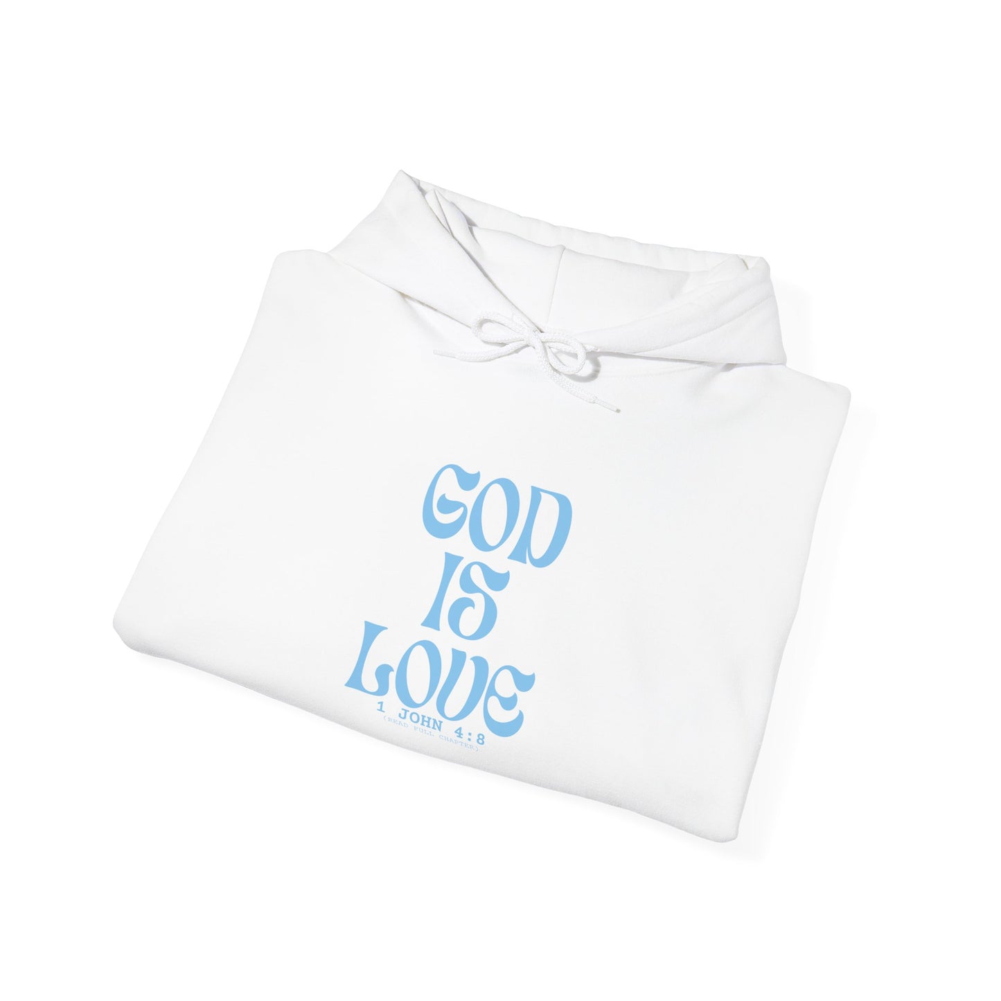 God Is Love Hoodie – Minimal Faith-Inspired Comfort (1 John 4:8)